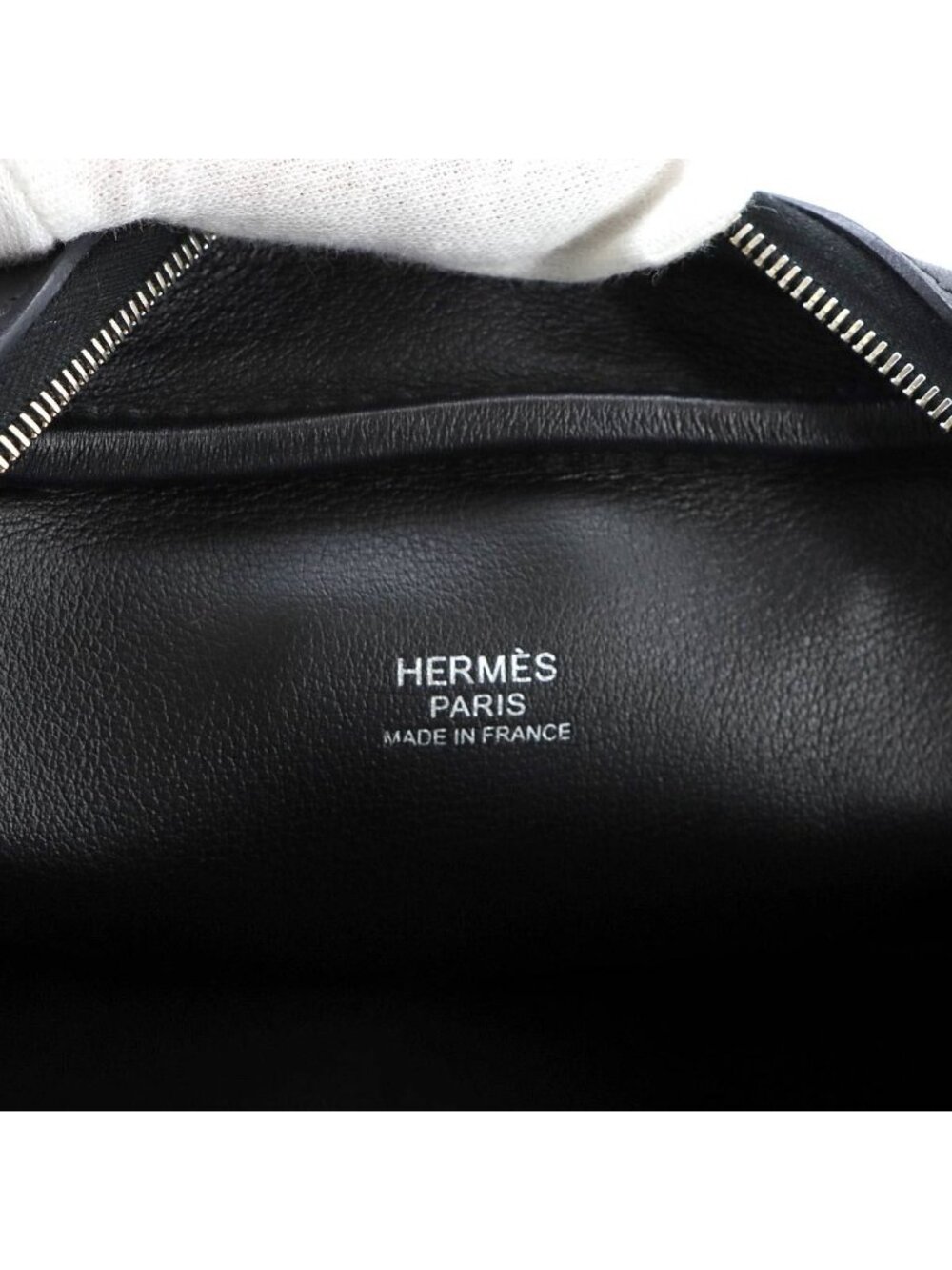 Hermes Mini Plume 20 Hand Bag Swift Black Silver 20 - Picture 8 of 10
